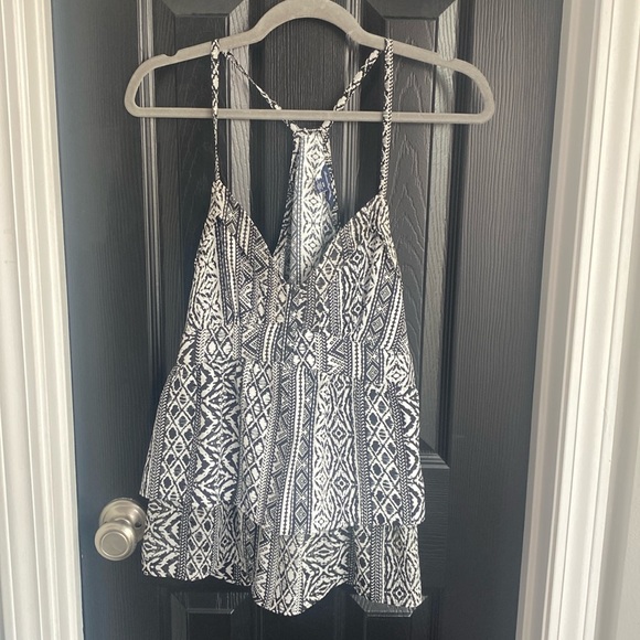 AEO • Tribal Print Ruffle Tank • Size M - Picture 1 of 6